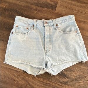Levi's Light Wash Jean Shorts